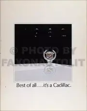 1982 Cadillac Sales Catalog 82 Deville Eldorado Seville Fleetwood Original MINT (for: Cadillac)