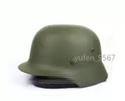 WW2 German WWII Soldier M35 Helmet Steel Material Stahlhelm Black Green Color