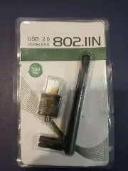 300 Mbps Wireless USB WiFi Network Adapter LAN Card w/Antenna 802.11N For AA PC