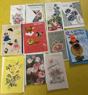 VTG Get Well Cards Set of 13 Various Cards