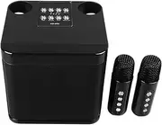 Karaoke Speakers, Portable Mini Karaoke Machine Speaker with 2 Wireless Microphones for Home Party Camping