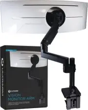 Heavy Duty Monitor Arm for Ultrawide Monitors up to Single Arm, Black