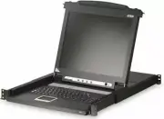 ATEN 17" PS/2 KVM SINGLE RAIL LCD SERVER CONSOLE SUPPORT MONITOR CL1000M-3YF