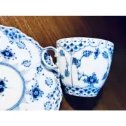 Royal Copenhagen Blue Fluted Coffee Cup and Saucer
