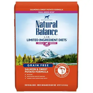 Natural Balance-NB 無穀地瓜鮭魚成犬配方(小顆粒) 4.5磅 / 12磅