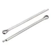 Split Cotter Pin, 2x35mm Stainless Steel Clip Fastener Fitting Silver 60Pcs