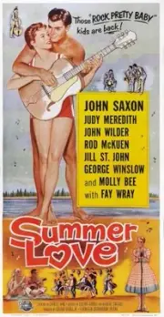 Summer Love poster Judi Meredith John Saxon 1958 Old Film Movie Photo