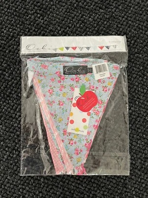 Oobi Baby Kids Girls Fabric Bunting - Tea Garden - NEW