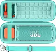 Baval Hard Portable Case Compatible with JBL Flip 7/Flip 6 Portable Wireless Bluetooth Waterproof Speaker(Green Case)