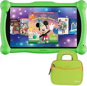 Contixo Kids Learning Tablet and Kids Headphone Bundle - V10 Android 11, Stylus, 32GB, WiFi, Parental Controls, Educational Tablet w/Disney Storybooks (Value $200) & Teacher-Approved Apps - Green