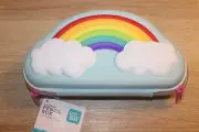 Rainbow Pencil Box Hard Shell Zippered Accessory Case