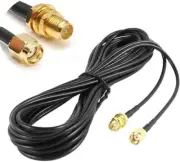 10M 33Ft Cable RP-SMA Coaxial Extension Cable Male to Female Connector for Wirel