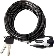 AmazonBasics Bike Cable Lock, Black, 1-Pack