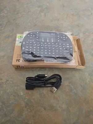 Genuine Rii Mini RT-MWK08+ Wireless 92-Key QWERTY Keyboard Mouse Touchpad USB