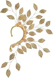 [COLLBATH] Stylish Leaf Ear Cuff Clip on Earring Fashionable Non-Piercing Earrings for Women