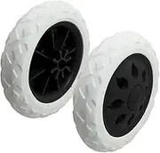2x Replacement Wheels Shopping Cart Replace Trolley Foldable Luggage Black White