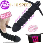 Vibrating Prostate Massager Anal Beads Vibrator Butt Plug Dildo Bullet Sex Toy