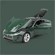 Scale Finished Model Car 1:32 Scale for Jaguar F-Type Coupe Alloy Car Model Diecast Metal Miniature Souvenir Collection Die-cast Vehicle(Green)