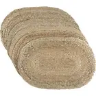 Coastal Farmhouse Jute Placemat, Natural, 12x18, Set of 6