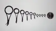 New Set 10 Fuji BLYAG BLAG Concept Black Alconite Fishing Rod Spinning Guides #2