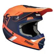 THOR YOUTH SECTOR SPLIT HELMET MATTE ORANGE NAVY MEDIUM