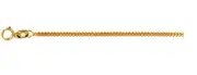 10kt Yellow Gold Tight Curb Chain Necklace 45cm