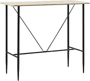 Bar Table Oak 120x60x110 cm MDF,Kitchen & Dining Room Tables 17.4KG-281548