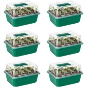 72-Cell Seed Starter Trays with Domes, 6-Pack