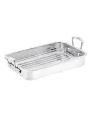 [Scanpan] Impact 42 x 26 x 11cm (ext) 35 x 24 x 6cm (int) Roasting Pan with Rack