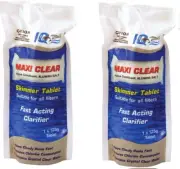 2 x Pool Sparkle Glitter Clarifying Tablets 125g each Clarifier