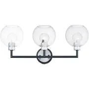 Maxim Lighting 21613CLBKAL Vessel Wall Sconce Black/Brushed Aluminum