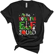 [Generic] The Bowling ELF Squad, Joyful Christmas ELF Bowling Player, Matching X-mas Sport Team Group Unisex T-Shirt