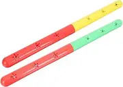 VANZACK 2pcs Gymnastic Relay Sticks Children Race Sticks Dual-color Gymnastics Sticks Creative Race Sticks Deliver Sticks Relay Race Sticks Race Tool Training Sticks Abs Sticks