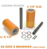 CROWN PE4500 PE4500 ELECTRIC LOAD WHEEL KIT PALLET JACK 4X 6205 Z BEARINGS 1005