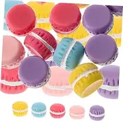 GRIRIW 30pcs Flatback Macaron Charms for DIY Crafts Phone Case Decor Scrapbooking Accessories Creative Embellishments for Adults