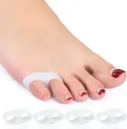 Two Hole Gel Small Toe Separator, 12 Pcs Little Spacer for Overlapping...