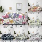 Leaf Sofa Cover Room Sectional L Shape Slipcover Elastic Stretch Couch Cover