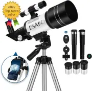 Telescope for Kids & Beginners, 70Mm Aperture Portable Telescopes with 3 Eyepiec