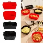 with Handle Oven Liner Square Air Fryer Mat for Frying Baking Cooking
