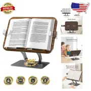 Adjustable 360° Rotating Book Stand - Hands-Free Reading & Space-Saving Design