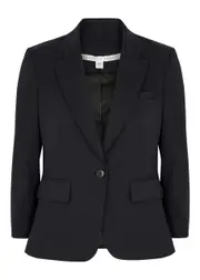 Veronica Beard Schoolboy Dickey Stretch-wool Blazer - Navy - 6 6