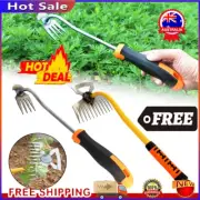 Garden Hand Weeder Steel Rake Weeding Artifact Weed Remover Puller Manual ToAN