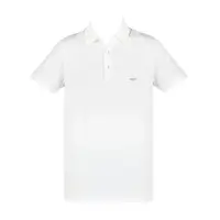 在飛比找momo購物網優惠-【ARMANI JEANS】貼標LOGO短袖POLO衫(白)