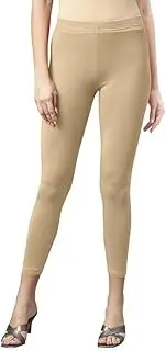 [TRENDMALLS] Women's Super Combed Cotton Elastane Stretch Cropped Leggings with Ultrasoft Waistband