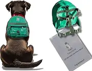 Dog Hiking Backpack,Stylish Cute Harness with Poop Bag Holder;Small Doggy Pouch for Treats, Toys and poopbags. Waterproof Material,Perfect for Outdoor Adventures or Daily Walking (Medium)