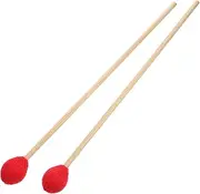 VINTORKY 1Pair Marimba Mallet with Maple Handle Durable Percussion Instrument Accessory for Xylophones Marimbas Multi Purpose Drum Stick for Musicians Comfortable Stylish Design