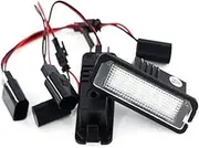 HUVNEXA 12V 3W Number License Plate Light Lamp For Canbus No Error, for VW, for Passat, B6 CC, for EOS, for Golf, 4 5 6 7 MK7, for POLO, for Superb, for Seat, Leon Altea Car Number Plate Light