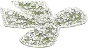 BEBEMOKO Rhinestone Bowknot Iron Patch Decorative Applique for Clothes Easy to Use for Sweaters Shirts and Coats for DIY Clothing Repair and Decor