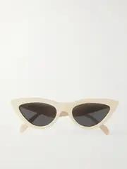 [CELINE Eyewear] CELINE Eyewear - Cat-eye Acetate Sunglasses - Ivory - One size One size Ivory