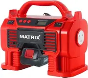 MATRIX 20v X-ONE Cordless Air compressor tyre camping Inflator Pump Kit